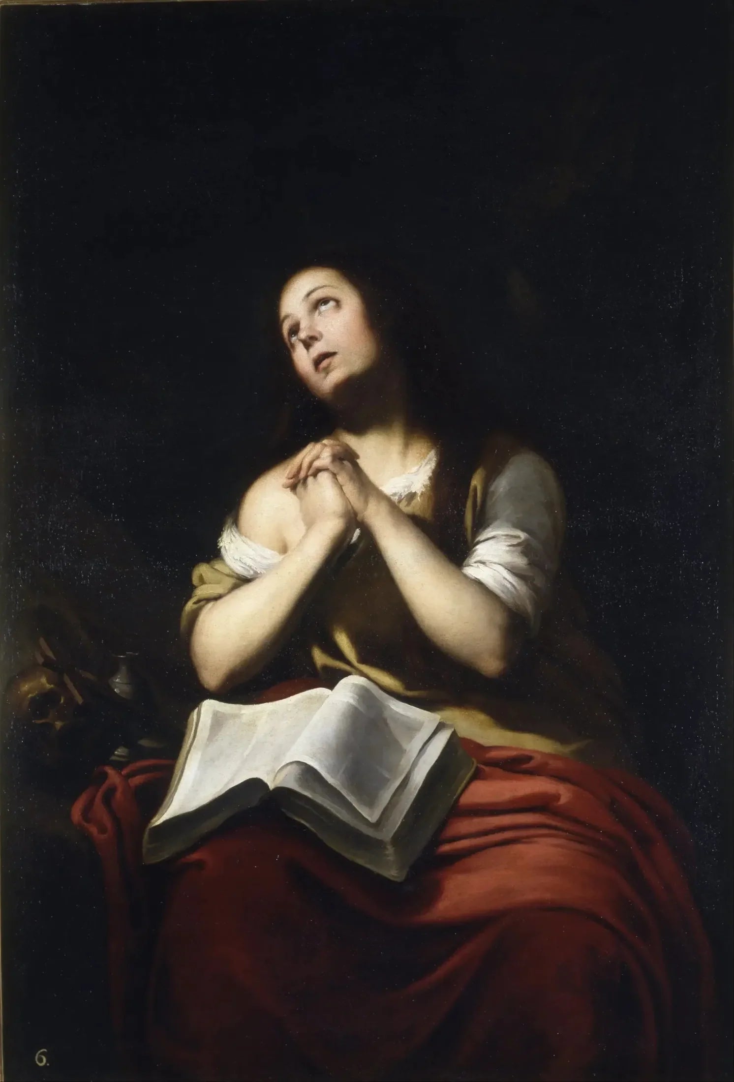 Marie-Madeleine pénitente - Bartolomé Esteban Murillo image 1 reproduction de peinture à l’huile