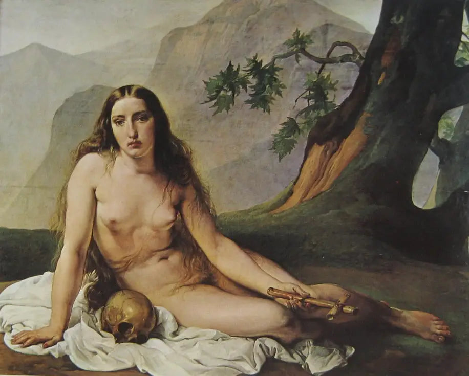 Marie-Madeleine pénitente - Francesco Hayez image 1 reproduction d’œuvre d’art à l’huile