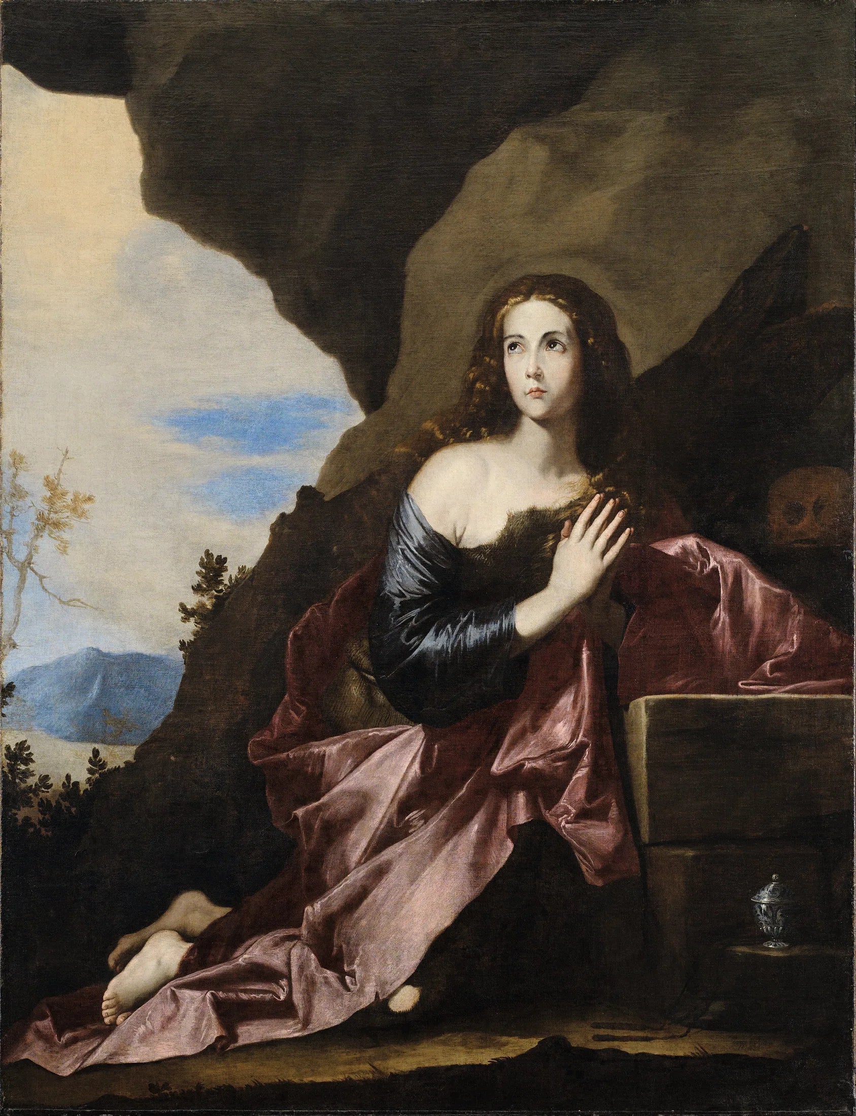 Marie Madeleine pénitente - Jusepe de Ribera image 1 copie de tableau peinte à la main