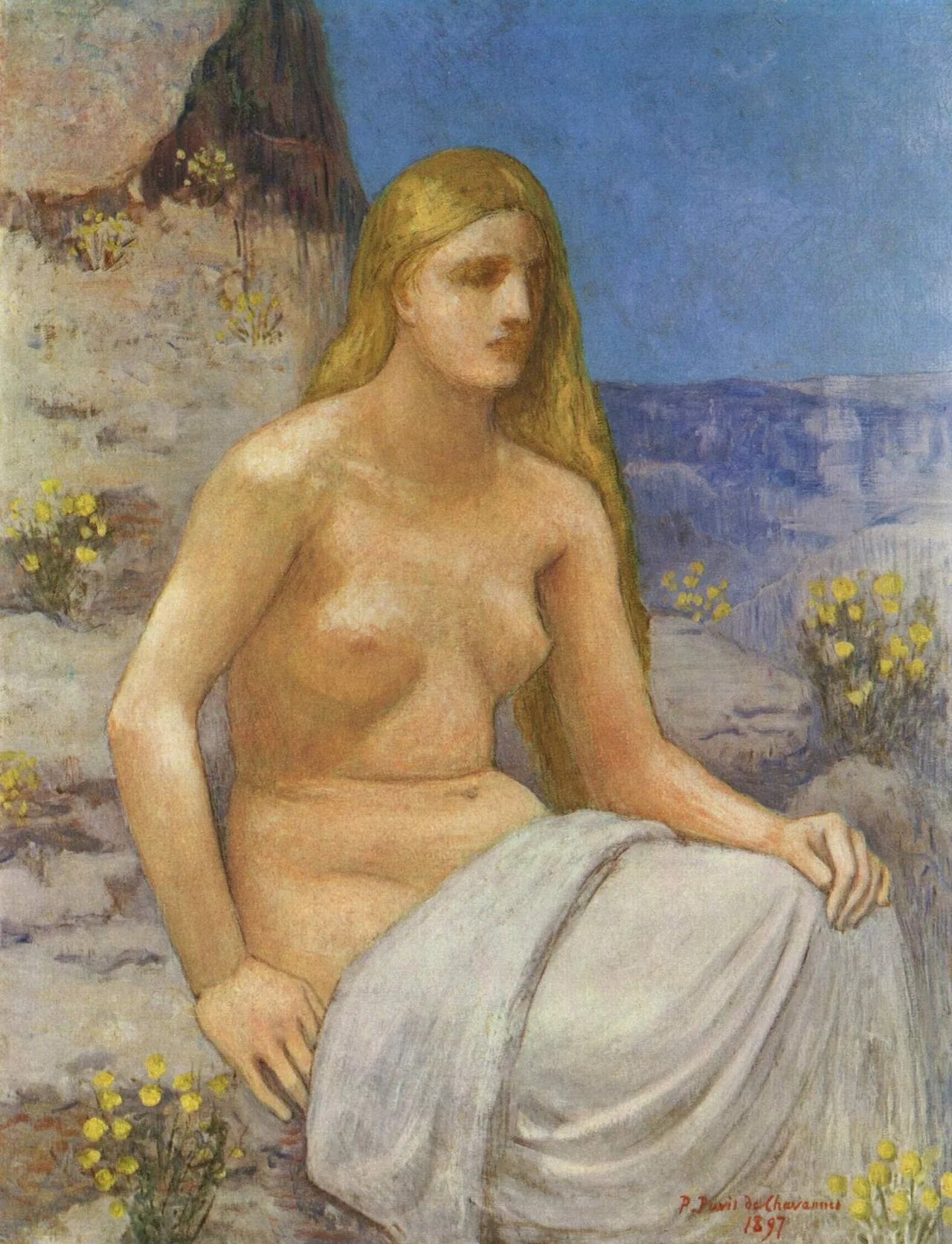 Marie-Madeleine - Pierre Puvis de Chavannes image 1 tableau peint à l’huile sur toile