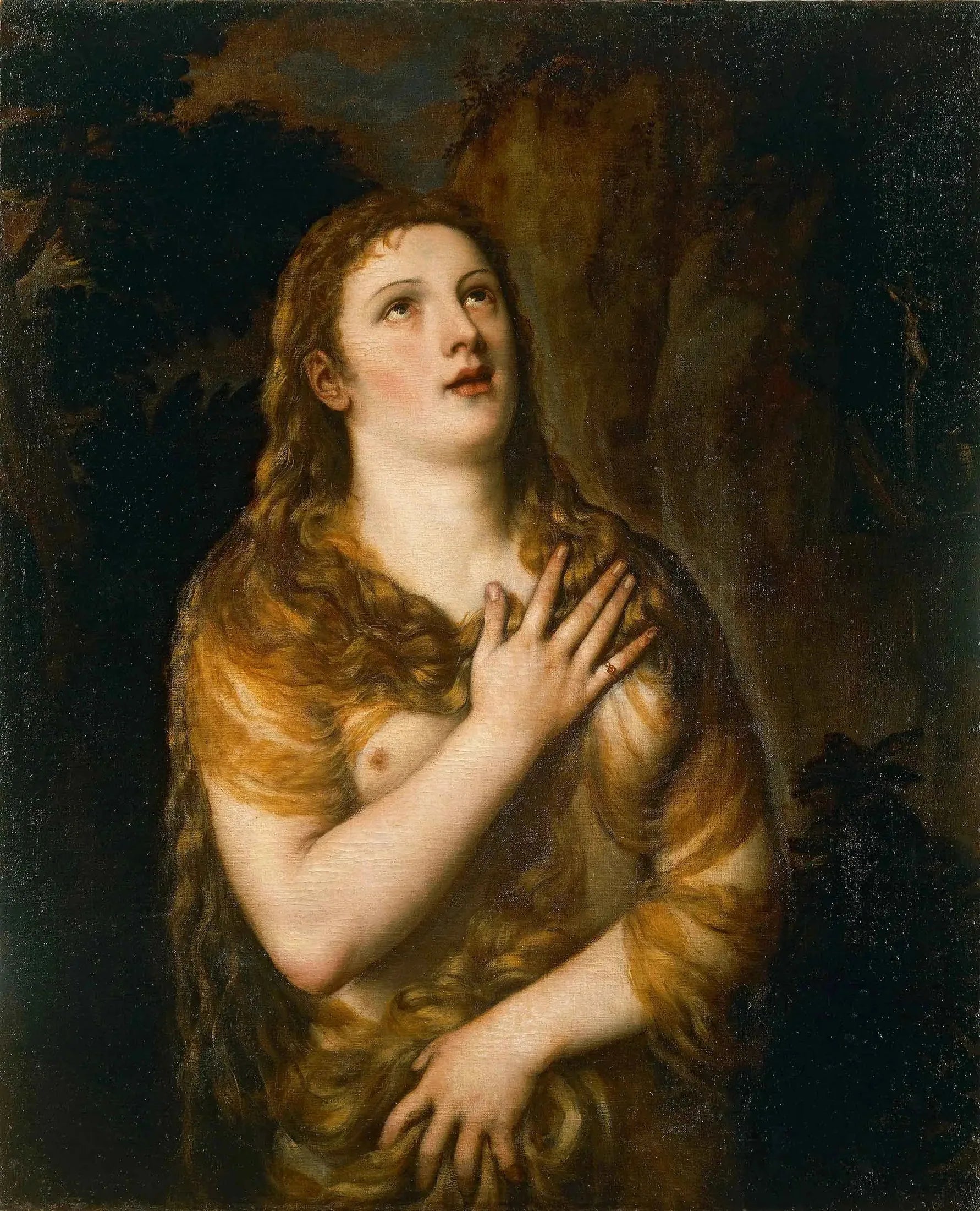 Marie-Madeleine - Titian image 1 reproduction artisanale de tableau