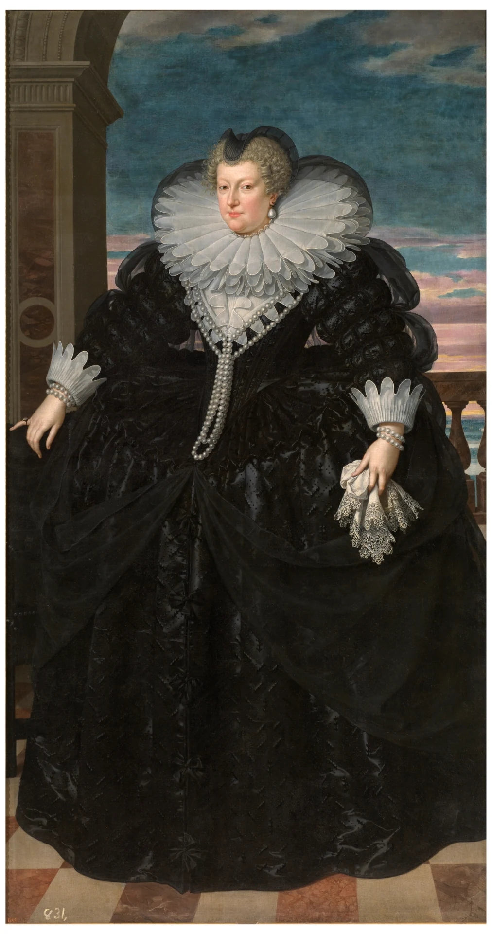 Marie de Médicis comme veuve - Frans Pourbus le Jeune