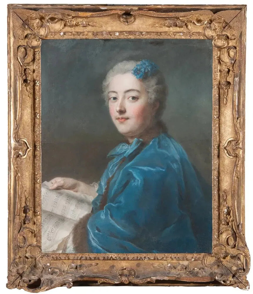 Marie-Sophie de Courcillon, duchesse de Pecquigny, princesse de Rohan - Maurice-Quentin de La Tour image 1 tableau peint à l’huile sur toile