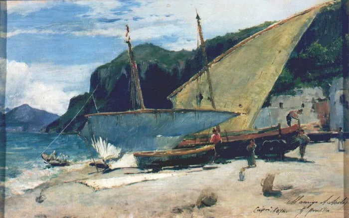 Marina de Capri - Francisco Pradilla y Ortiz