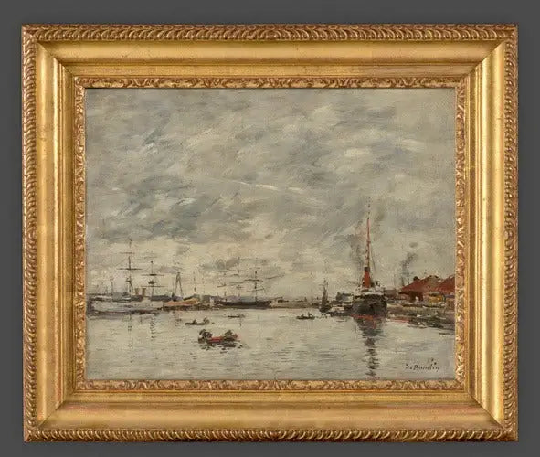 Marine par temps gris - Eugène Boudin image 2 reproduction réalisée par Alpha Reproduction