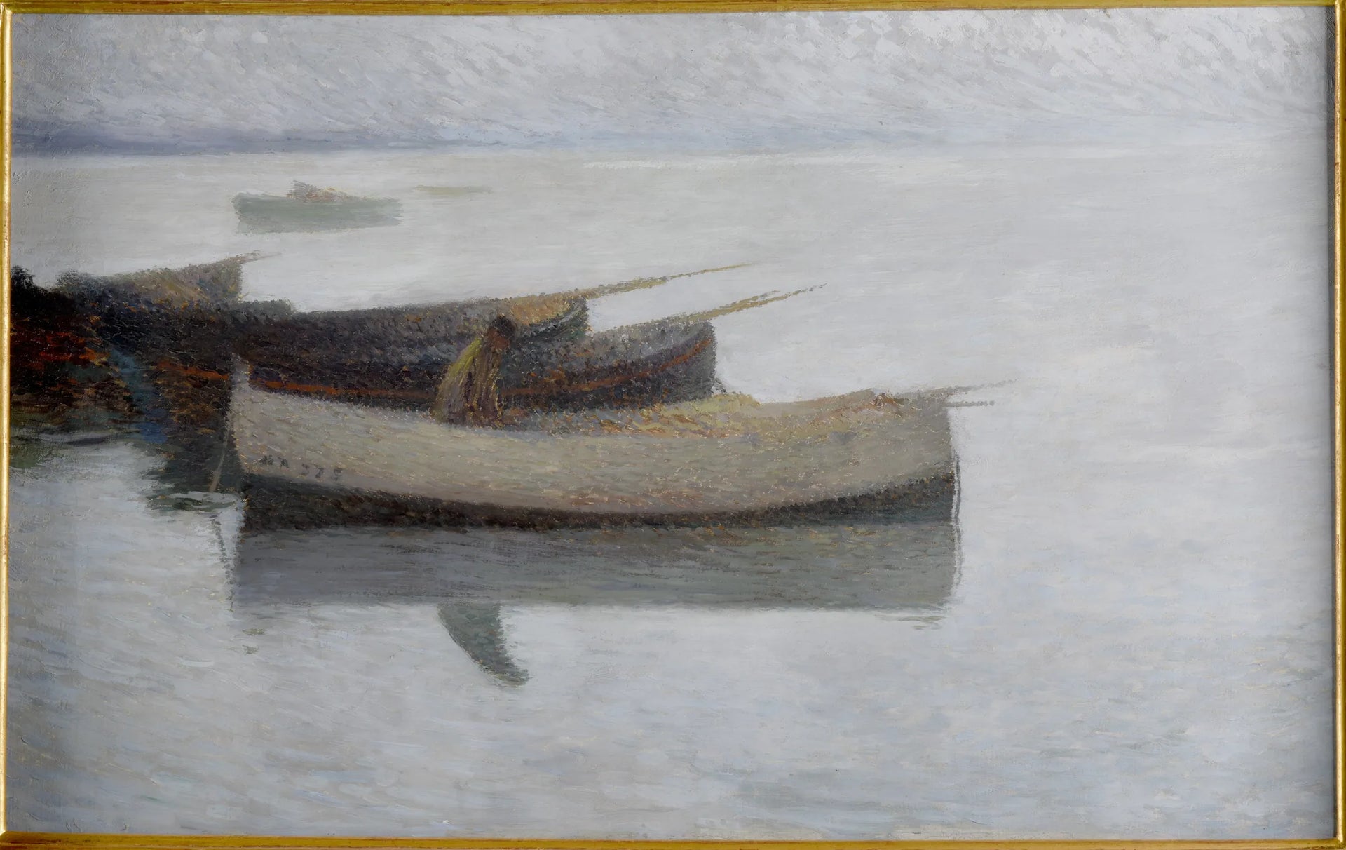 Marine par temps gris - Henri-Jean Guillaume Martin image 1 copie de tableau peinte à la main