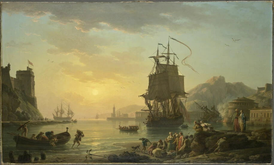 Marine. Le retour de la pêche - Claude-Joseph Vernet