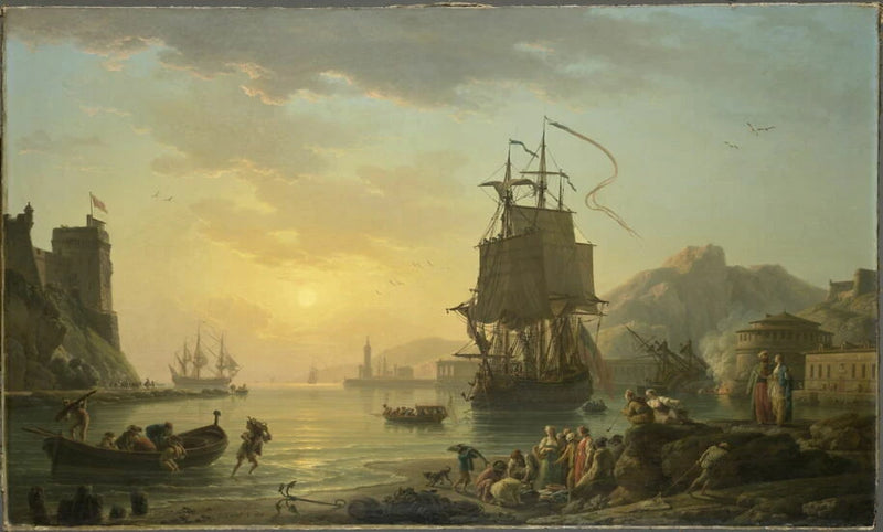 Marine. Le retour de la pêche - Claude-Joseph Vernet