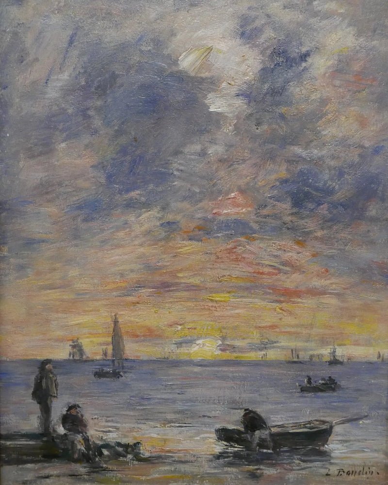Marine, soleil couchant - Eugène Boudin
