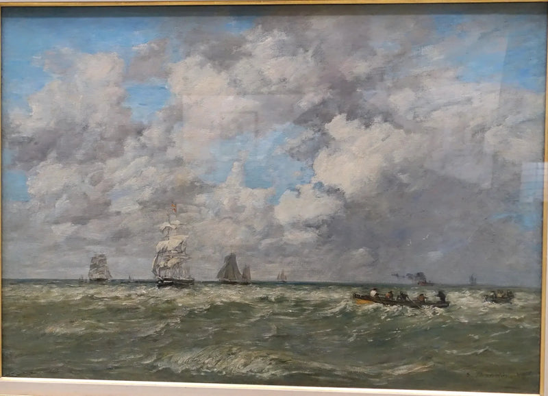 Marines, les lamaneurs - Eugène Boudin