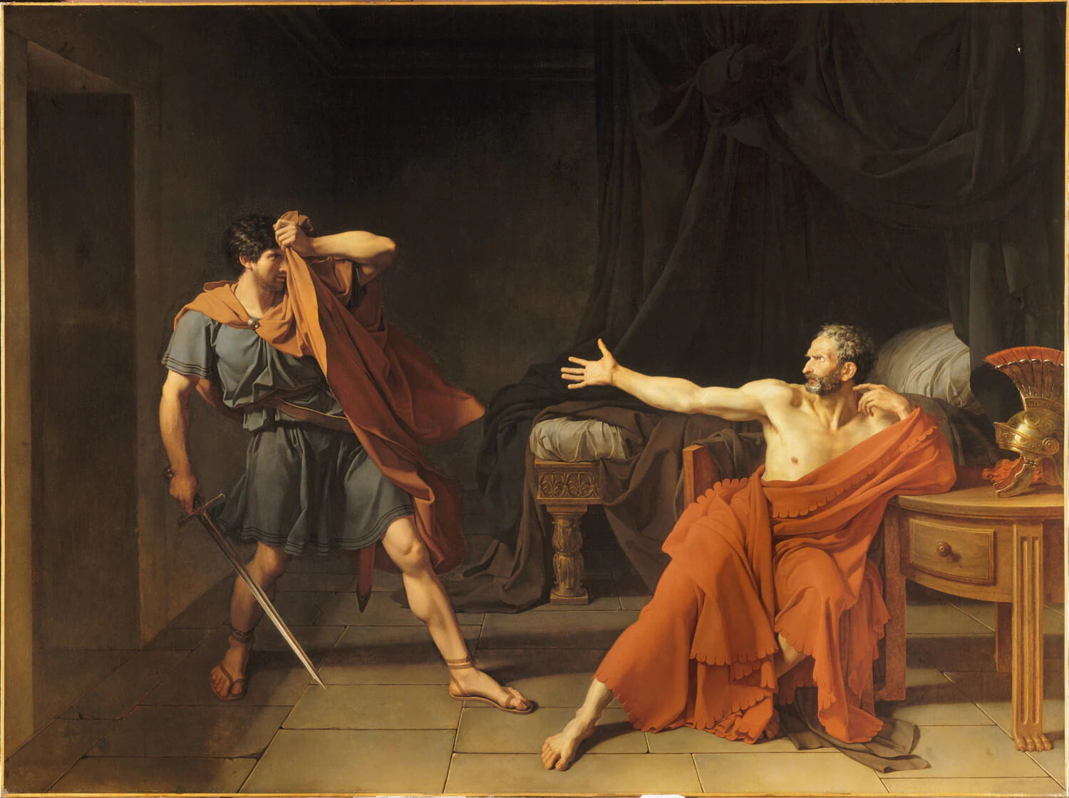 Marius prisonnier à Minturnes - Germain-Jean Drouais