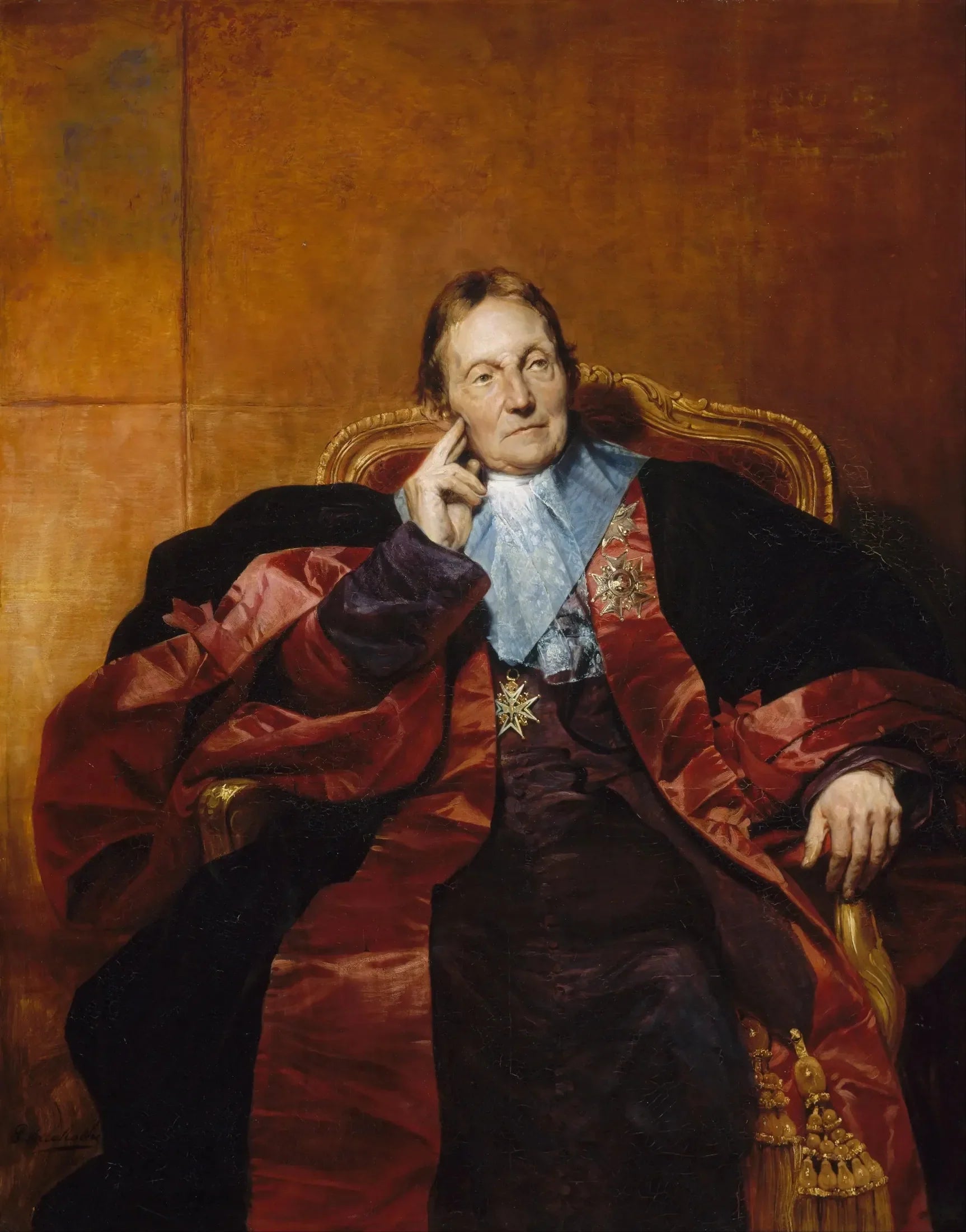 Marquis de Pastoret - Paul Delaroche image 1 copie peinte à la main à l’huile
