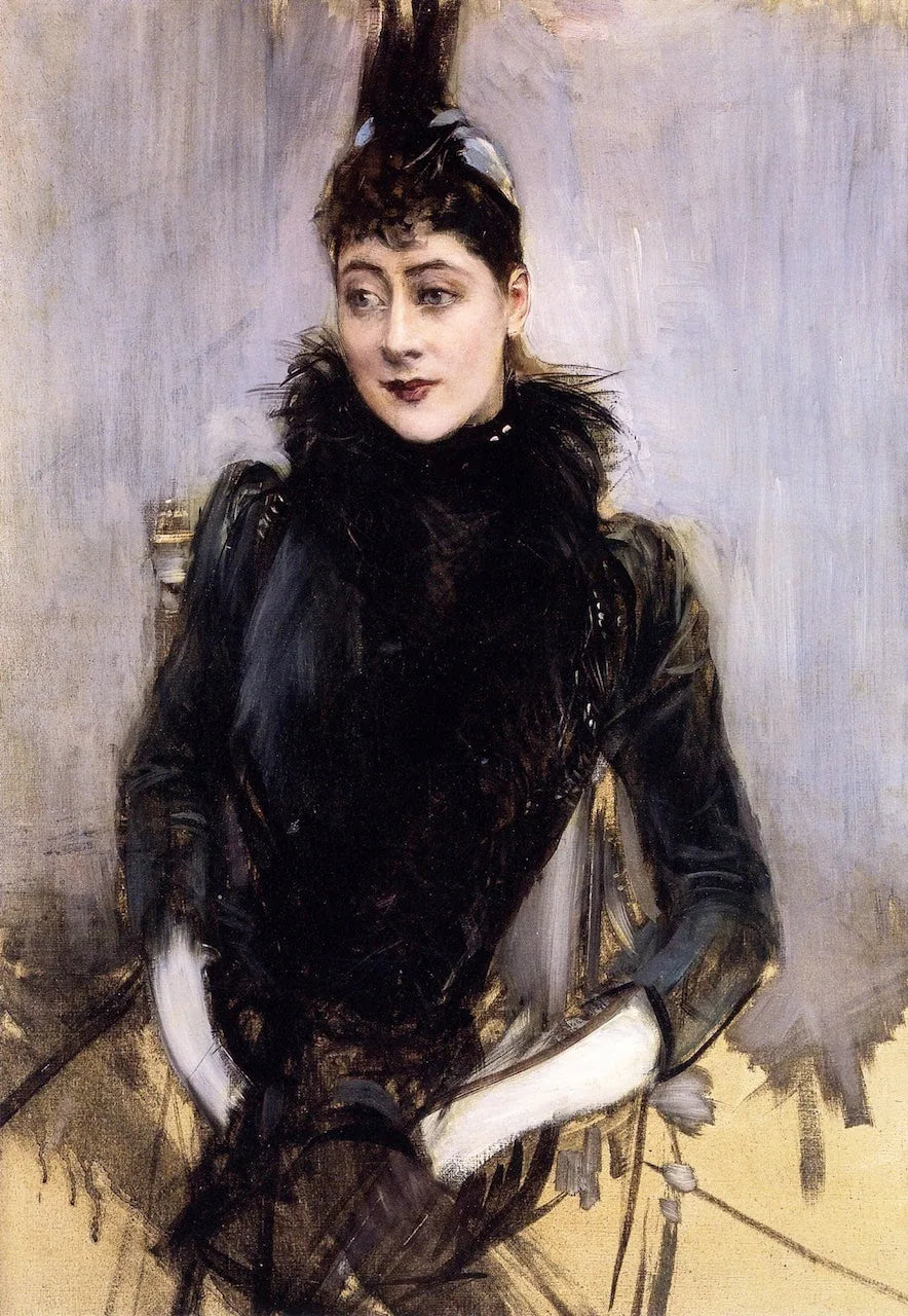 Marquise Adriana Franzoni - Giovanni Boldini image 1 copie de tableau peinte à la main
