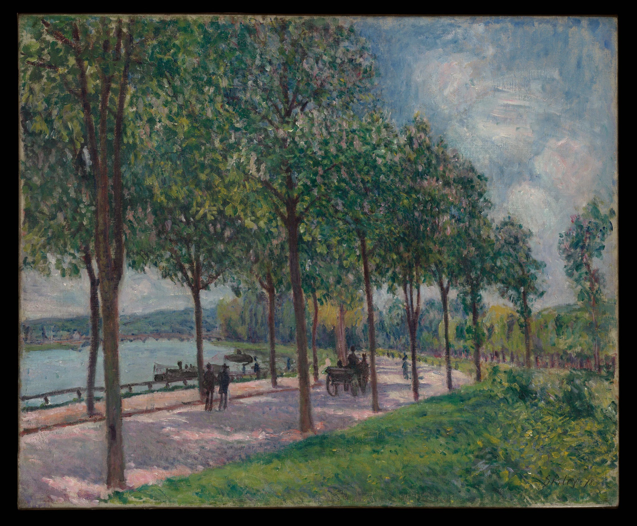 Marronniers en fleurs - Alfred Sisley