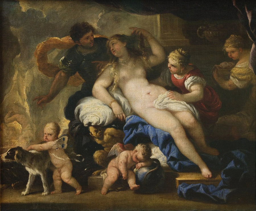 Mars et Vénus dans la forge de Vulcain - Luca Giordano