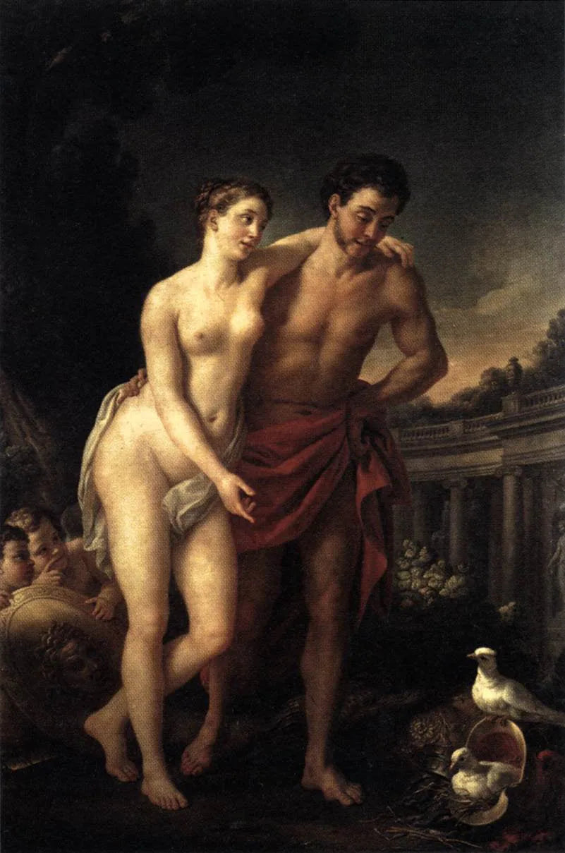 Mars et Vénus - Joseph-Marie Vien image 1 reproduction de peinture à l’huile