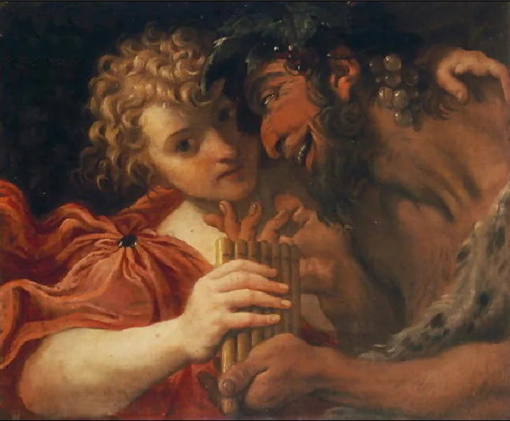 Marsyas et l'Olympe - Annibale Carracci image 1 reproduction artisanale de tableau