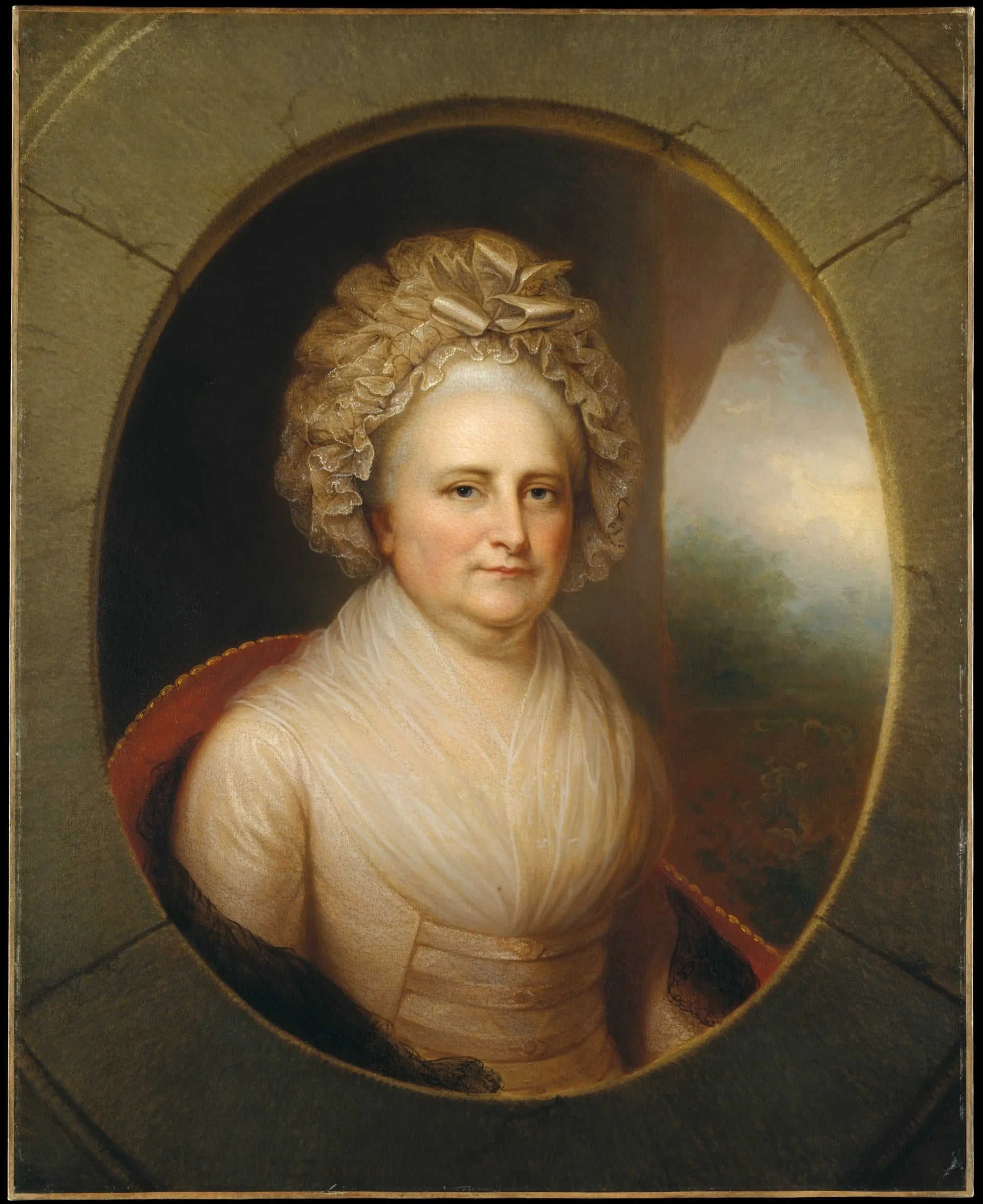Martha Washington - Rembrandt Peale image 1 copie de tableau peinte à la main
