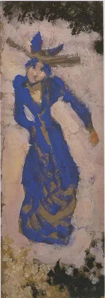 Marthe Mellot en bleu - Édouard Vuillard image 1 reproduction artisanale de tableau