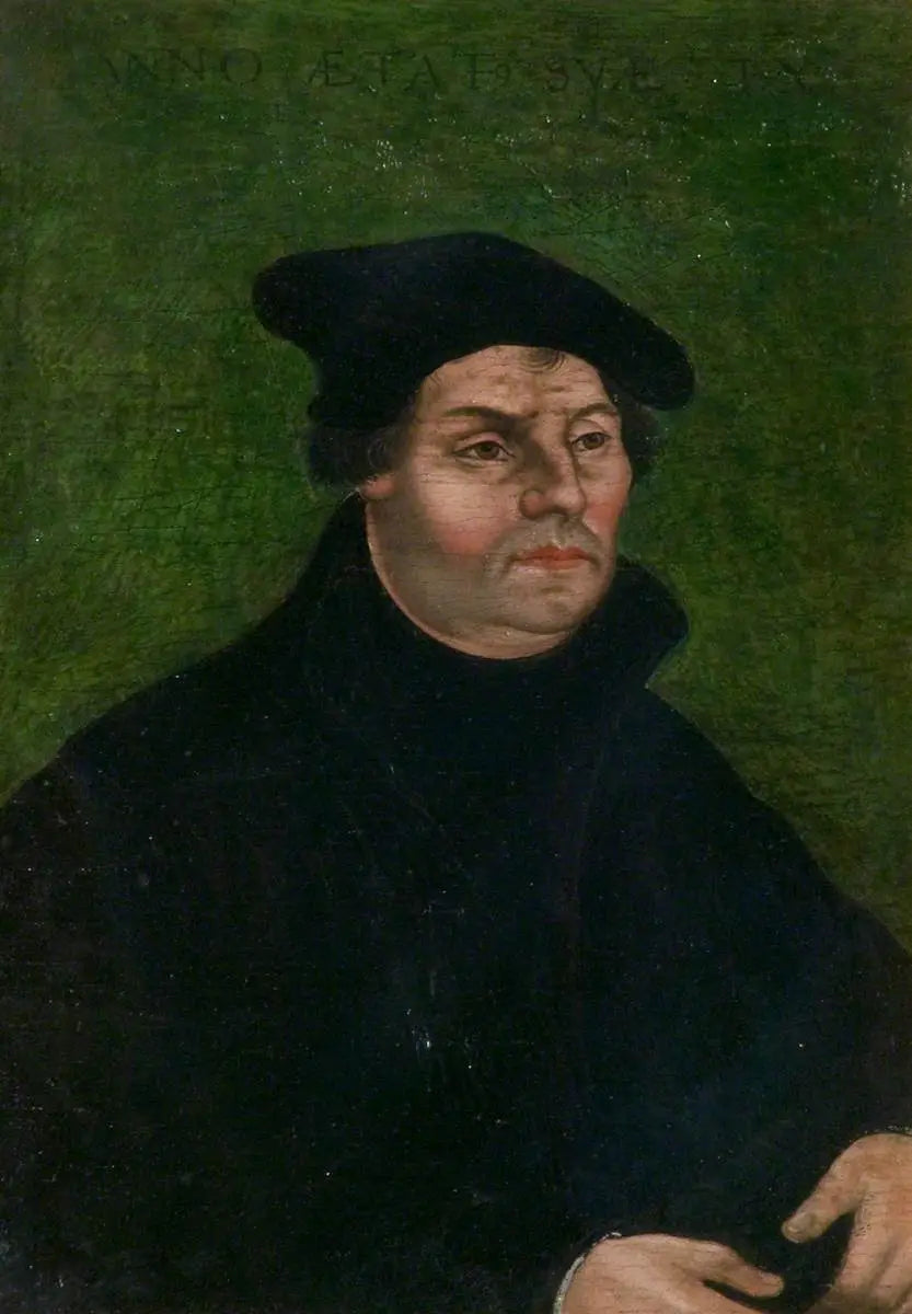 Martin Luther (1483–1546) - Lucas Cranach the Elder image 1 reproduction de peinture à l’huile