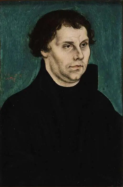 Martin Luther, à mi-corps, tourné vers la droite - Lucas Cranach the Elder image 1 copie peinte à la main à l’huile