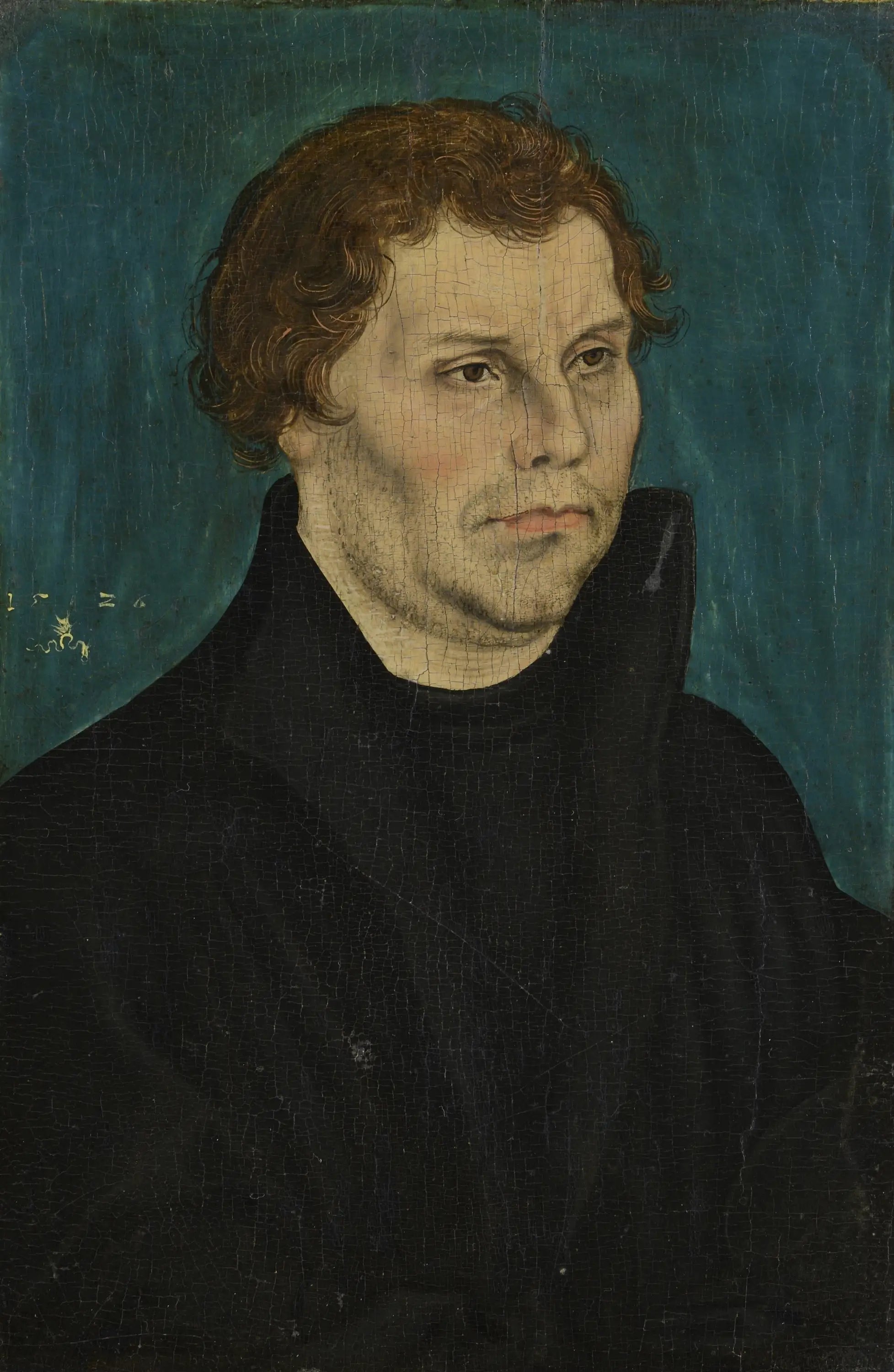 Martin Luther, à mi-corps, tourné vers la droite - Lucas Cranach the Elder image 1 reproduction d’œuvre d’art à l’huile