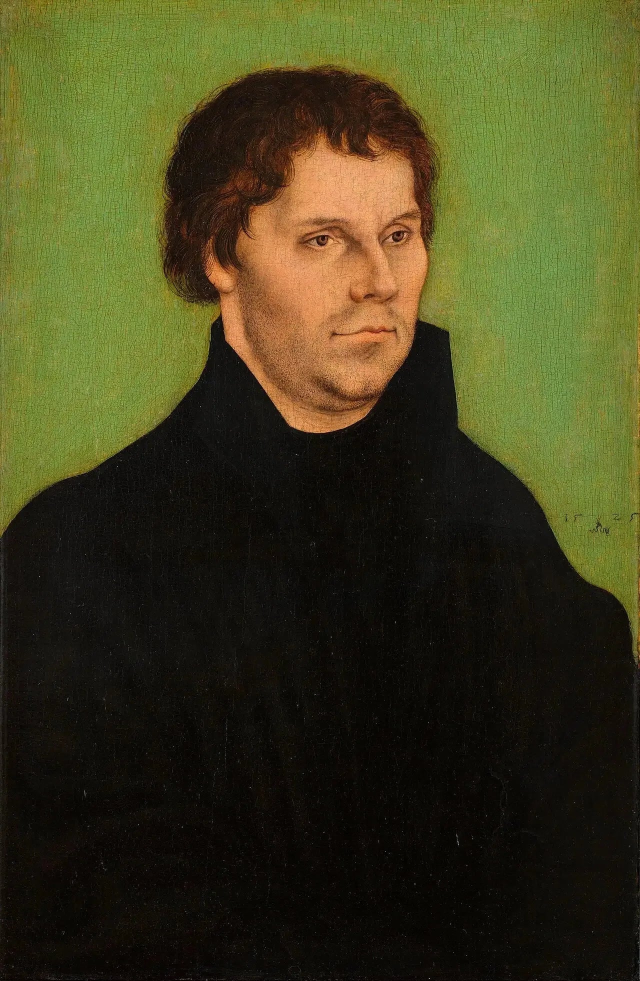 Martin Luther, à mi-corps, tourné vers la droite - Lucas Cranach the Elder image 1 tableau peint à l’huile sur toile