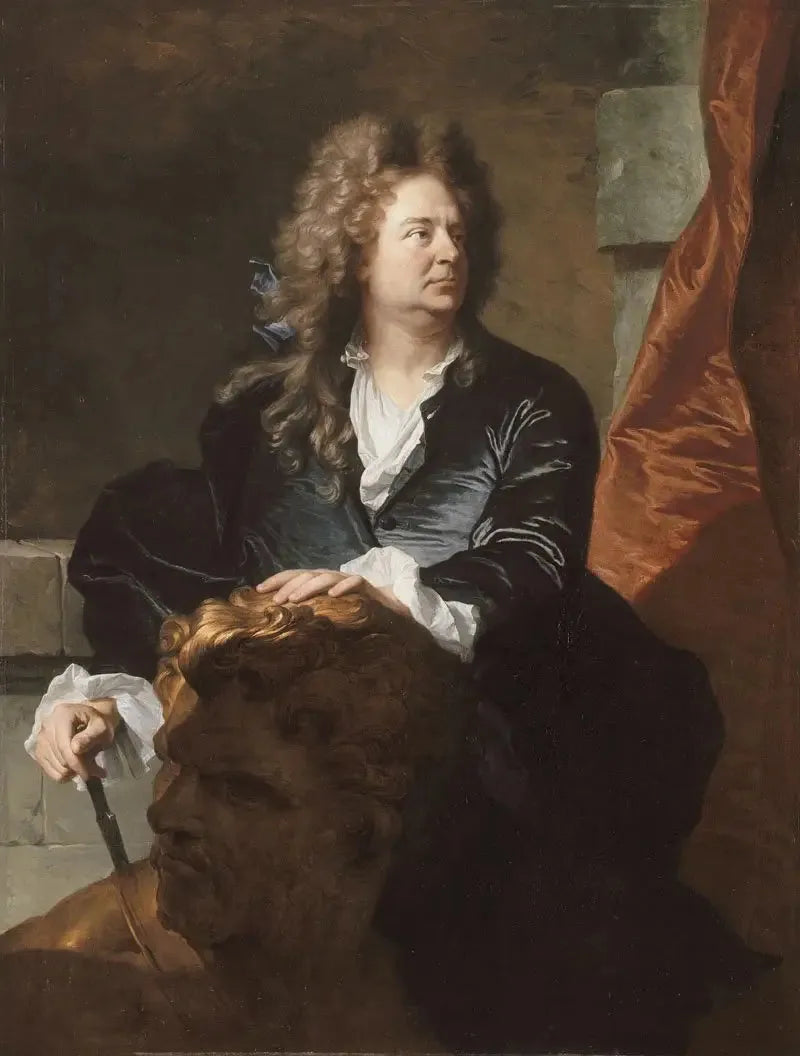 Martin van den Bogaert - Hyacinthe Rigaud image 1 copie peinte à la main à l’huile
