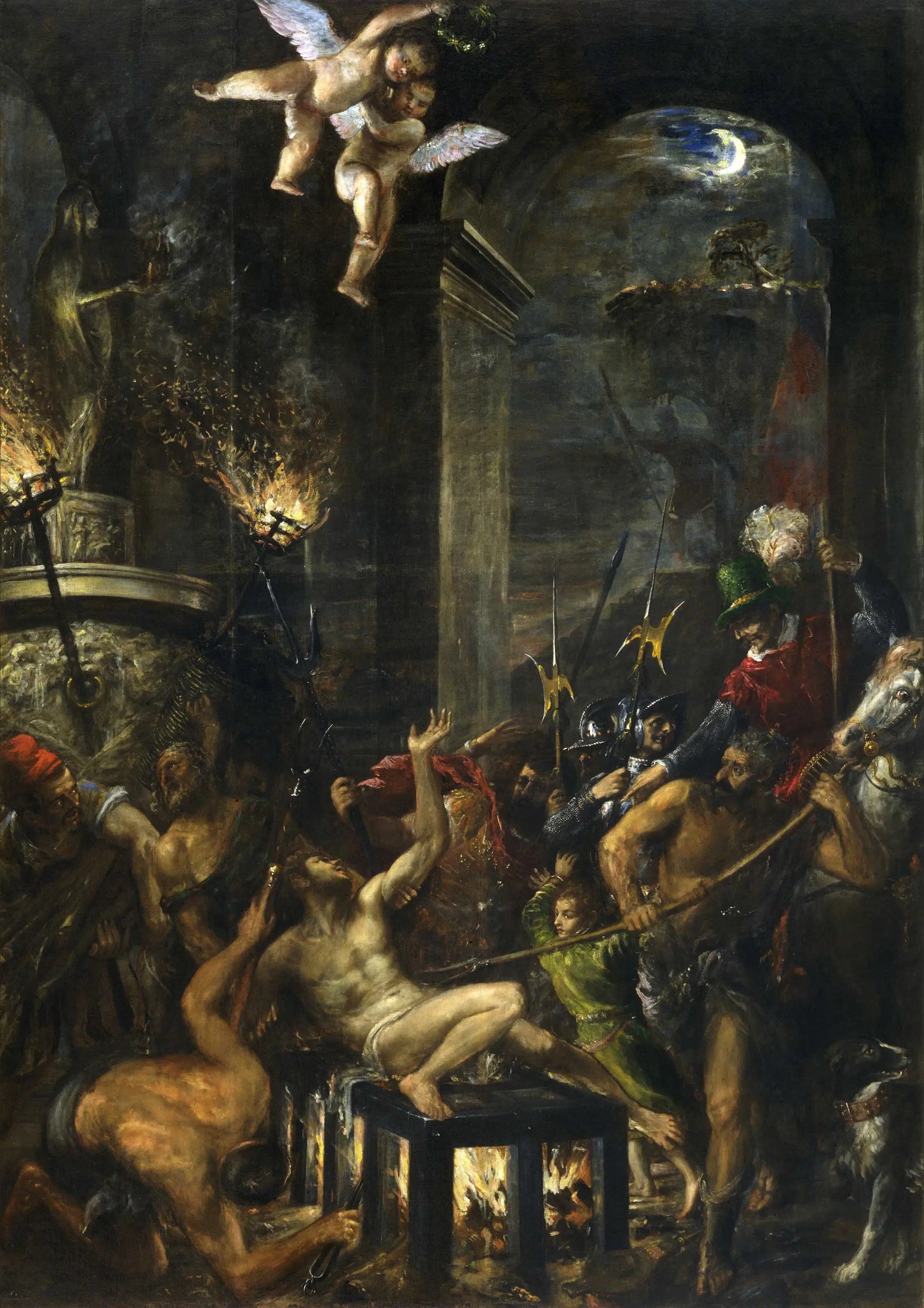 Martyre de saint Laurent - Titian image 1 tableau peint à l’huile sur toile
