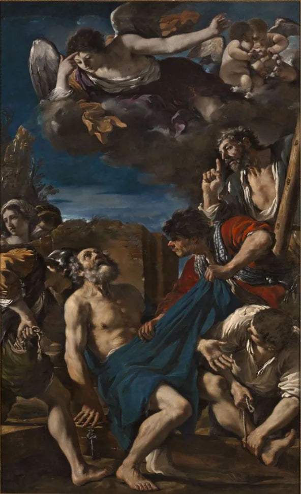 Martyre de saint Pierre - Guercino image 1 reproduction de peinture à l’huile