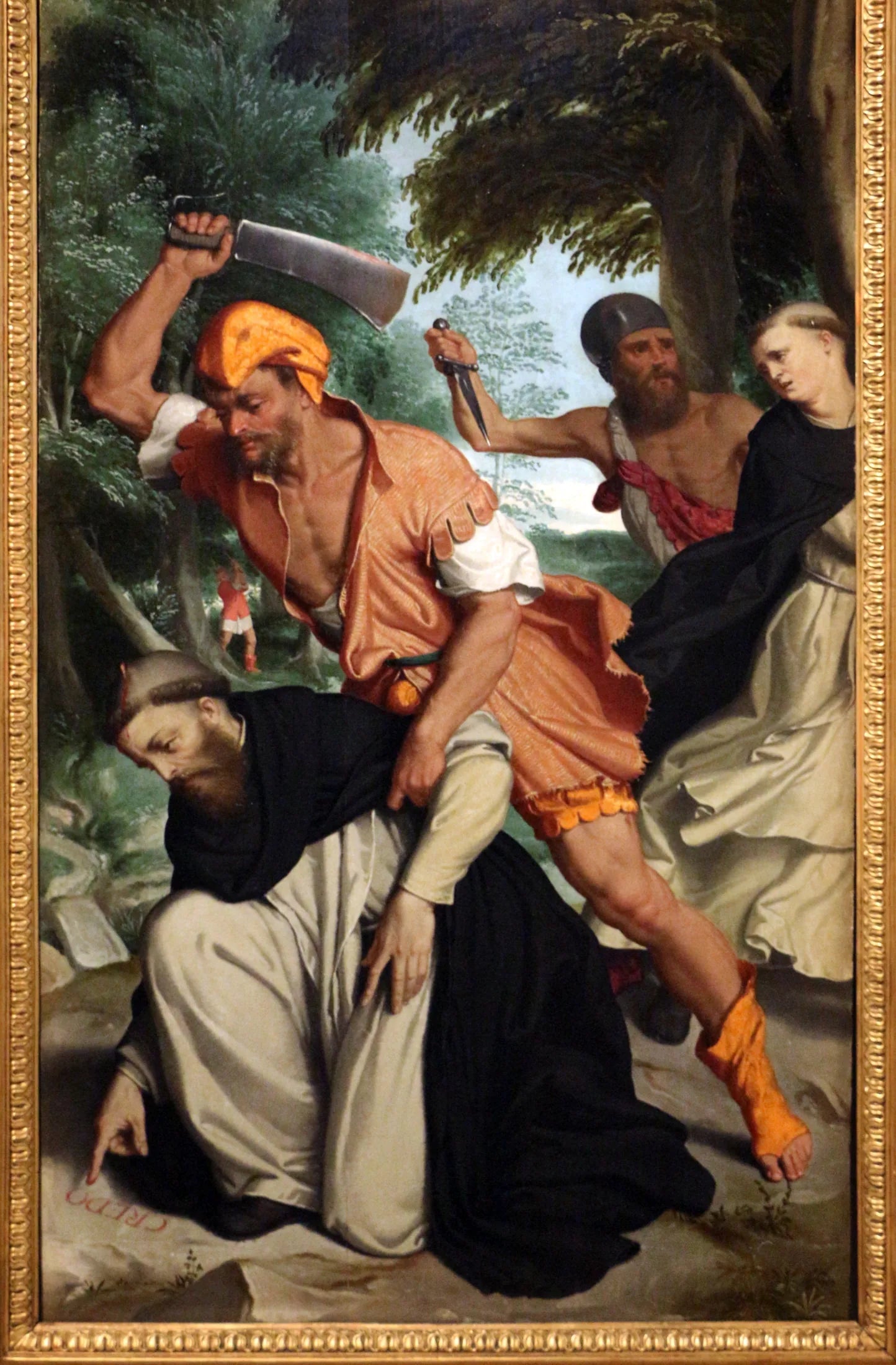 Martyre de saint Pierre de Vérone - Giovanni Battista Moroni image 1 copie peinte à la main à l’huile