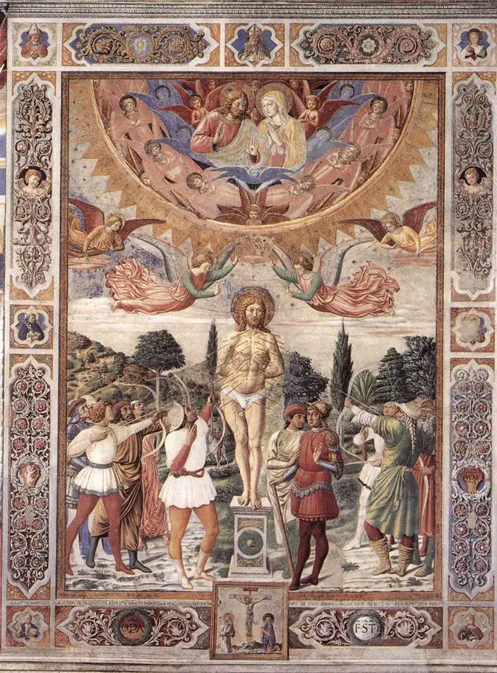 Martyre de saint Sébastien - Benozzo Gozzoli