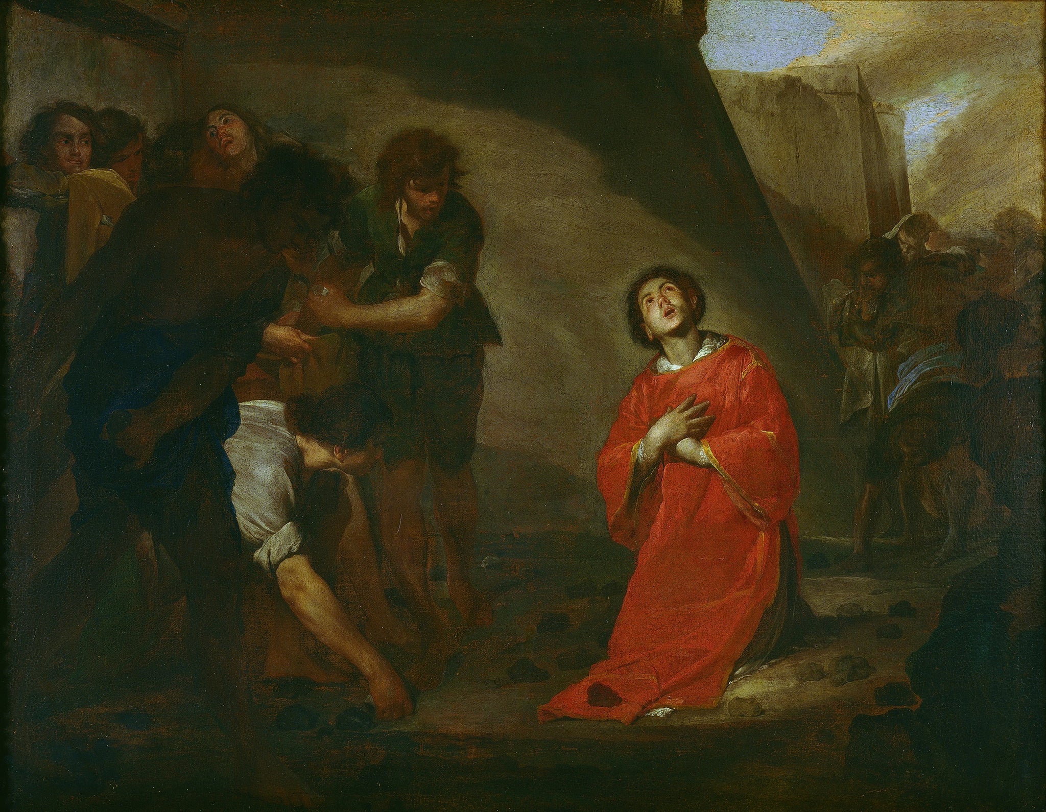 Le Martyre de Saint Étienne - Bernardo Cavallino