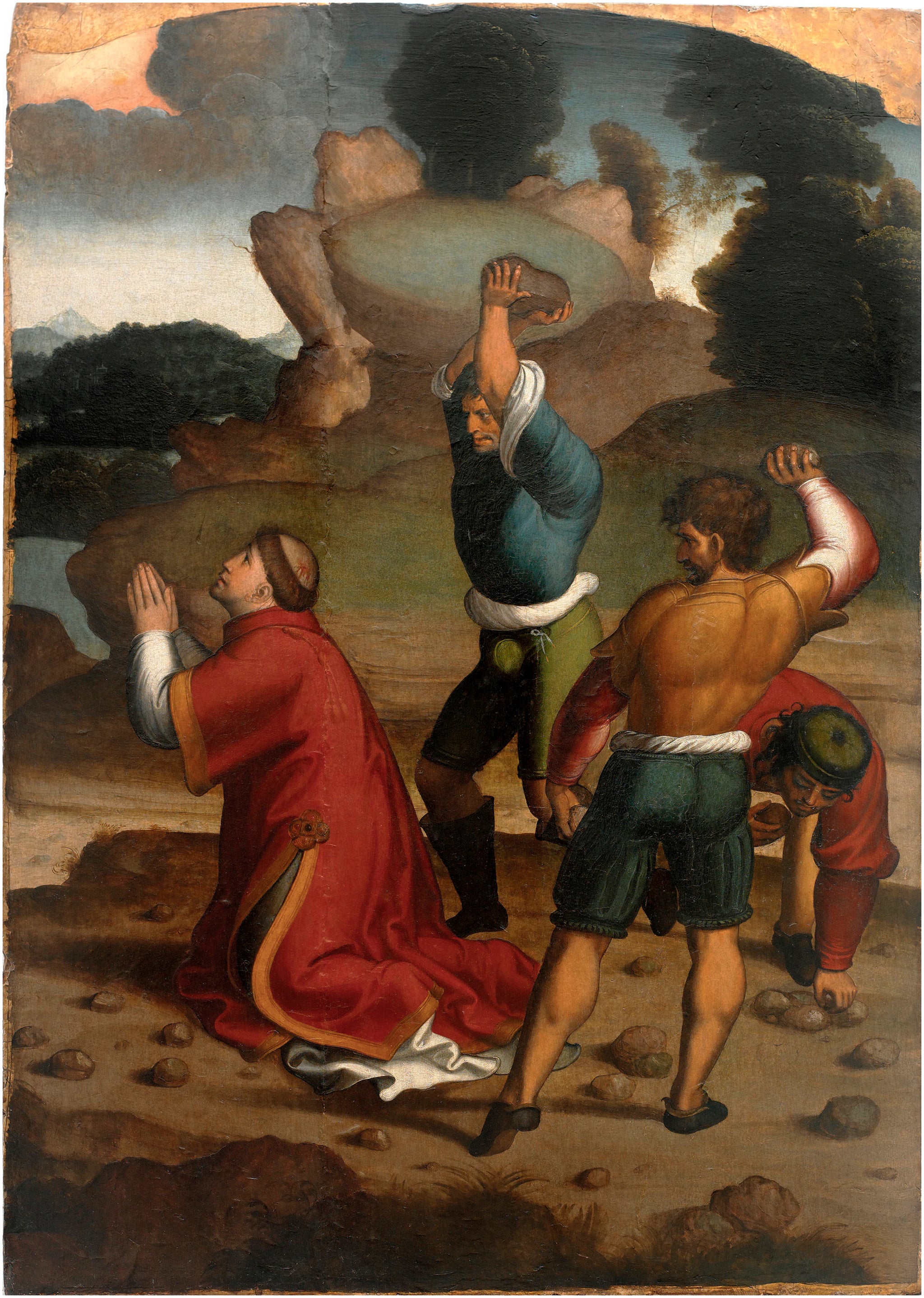 Martyre de Saint Etienne"" - Juan Correa de Vivar