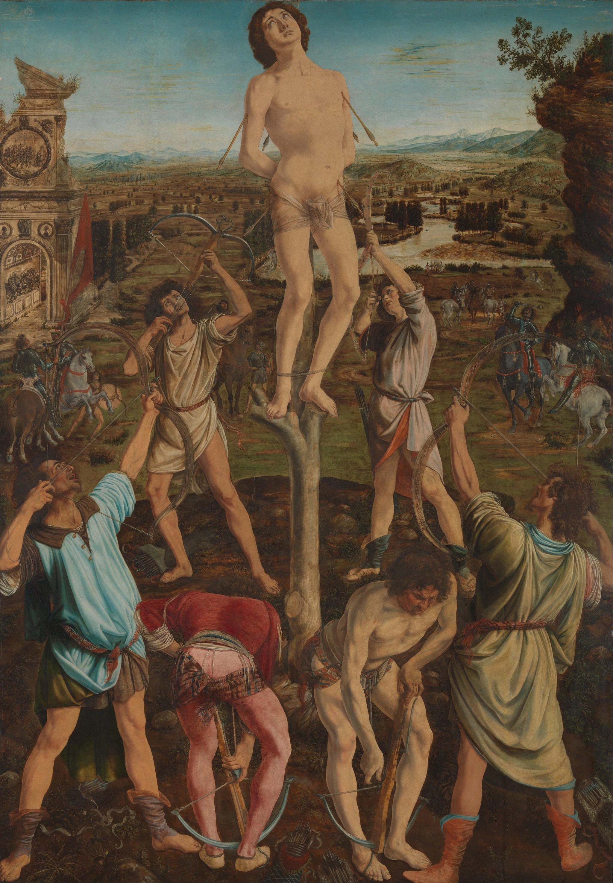 Le Martyre de saint Sébastien - Piero Pollaiuolo