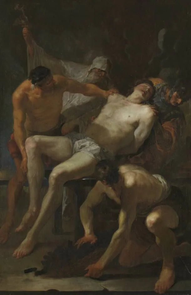Martyrium des hl. Laurentius - Johann Heinrich Schönfeld image 1 copie peinte à la main à l’huile