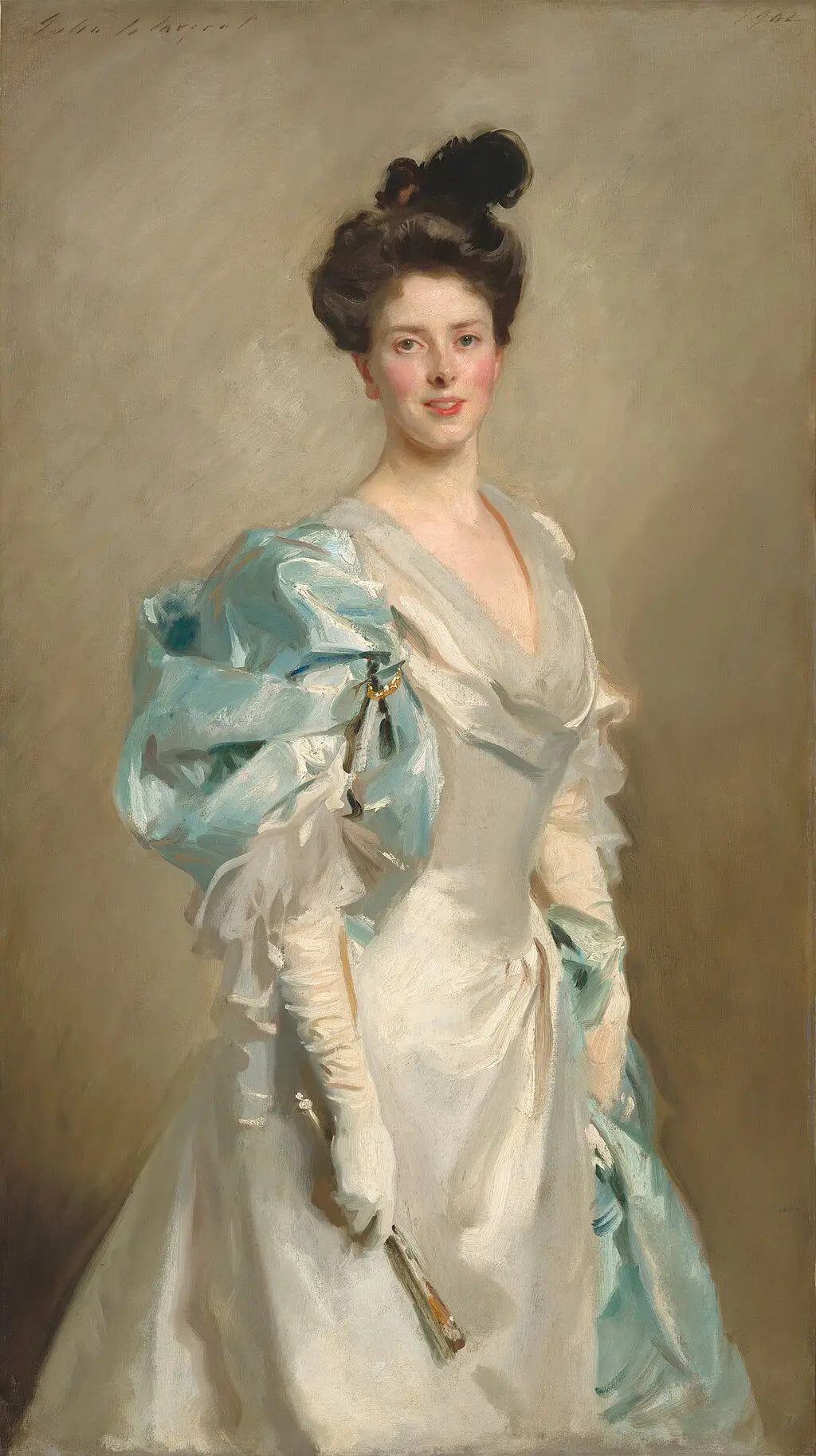 Mary Crowninshield Endicott Chamberlain (Mme Joseph Chamberlain) - John Singer Sargent image 1 reproduction artisanale de tableau