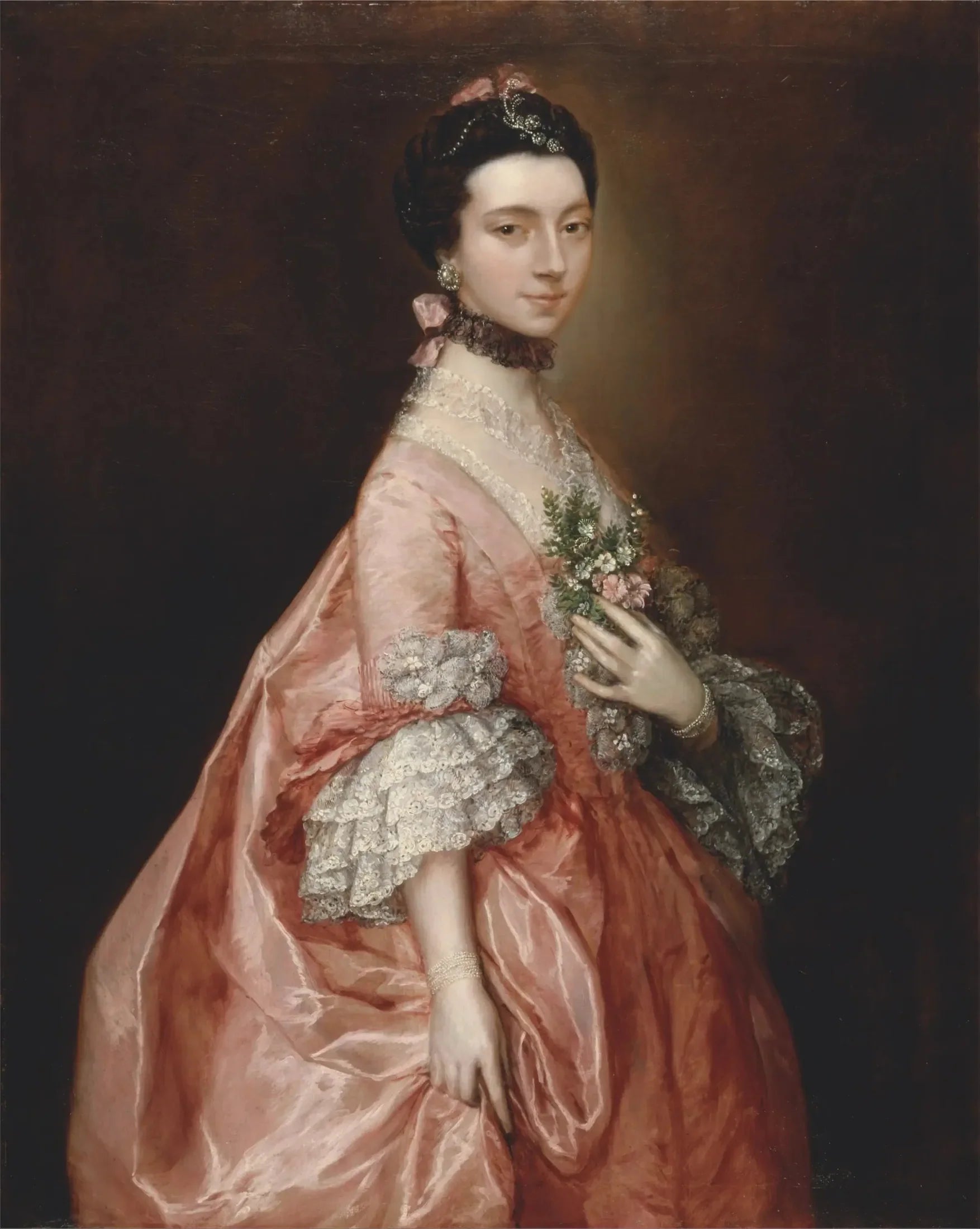 Mary Little, plus tard Lady Carr - Thomas Gainsborough image 1 tableau peint à l’huile sur toile