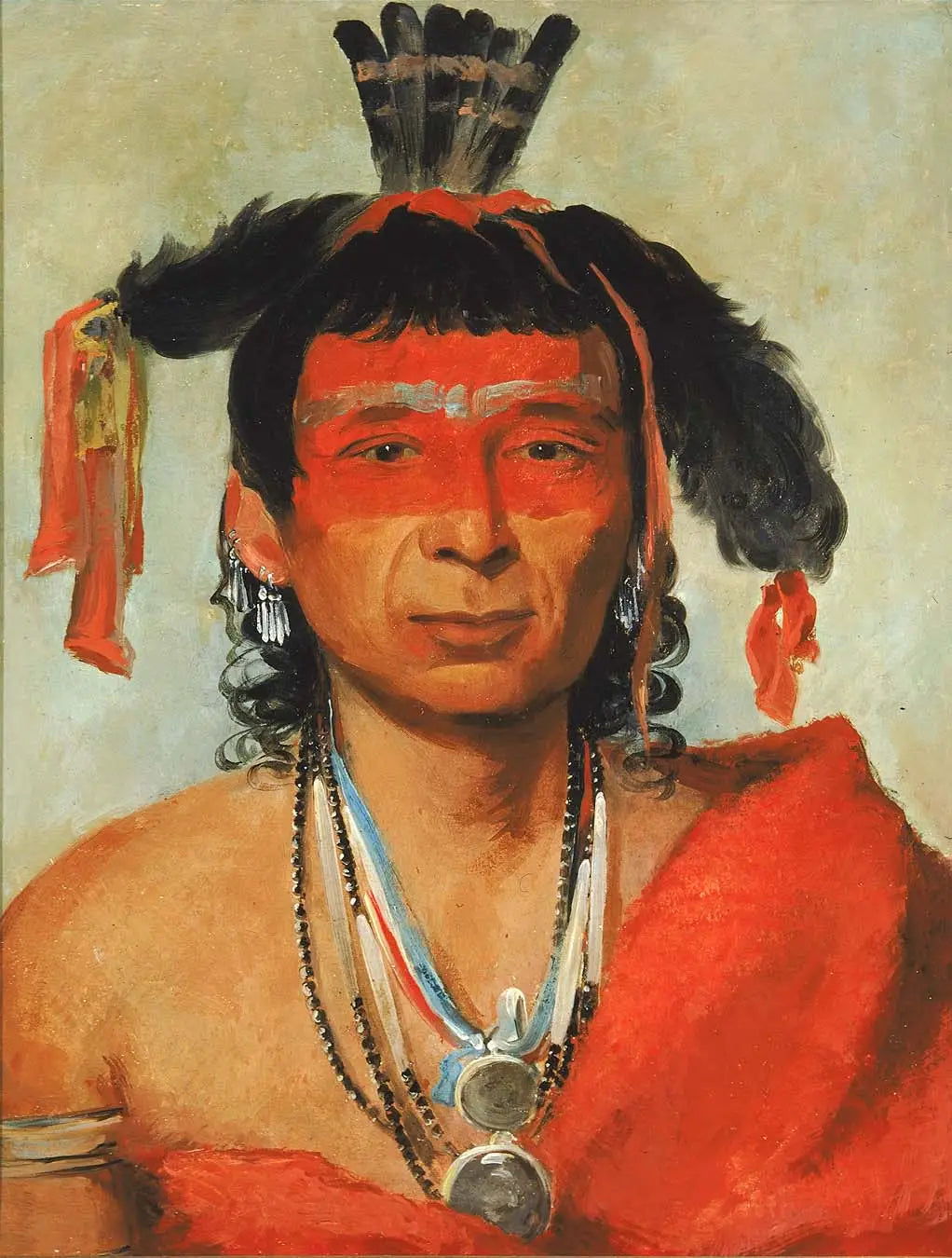 Másh-kee-wet, un grand dandy - George Catlin image 1 reproduction de peinture à l’huile