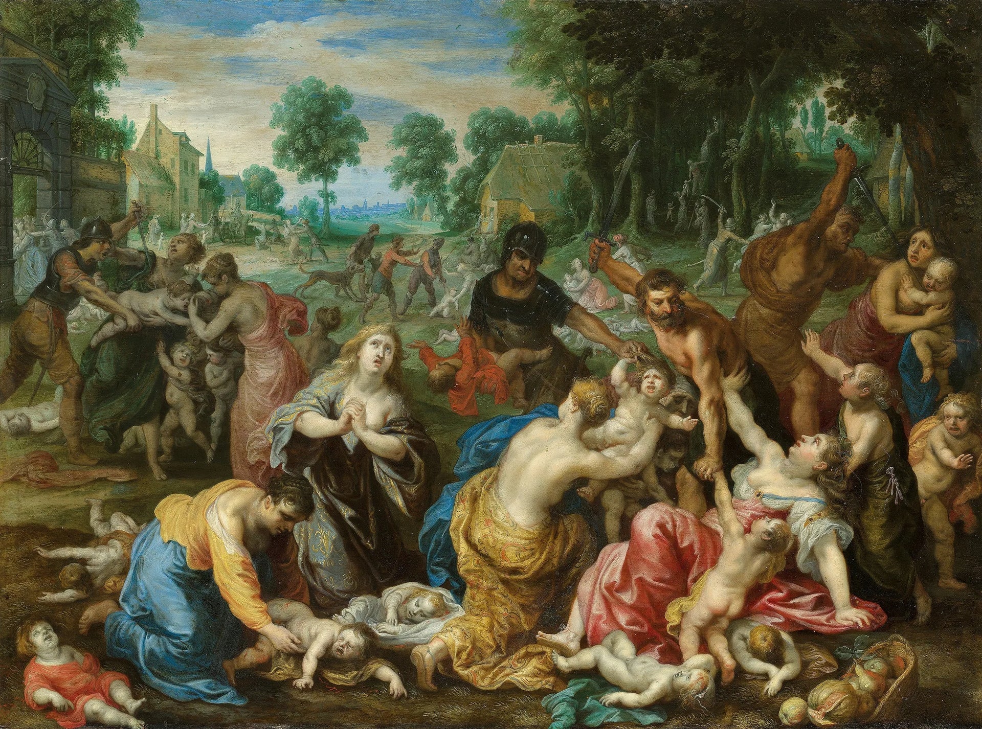 Massacre des Innocents - Jan Brueghel le Jeune image 1 reproduction de peinture à l’huile