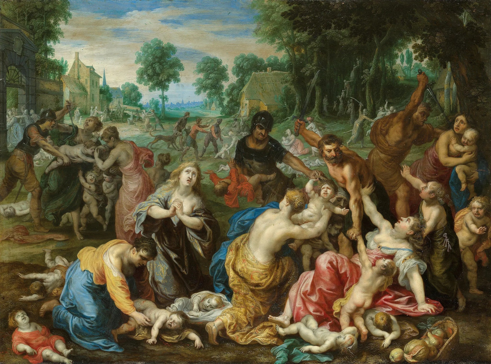 Massacre des Innocents - Jan Brueghel le Jeune image 1 reproduction de peinture à l’huile