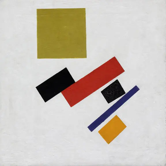 Masses picturales en mouvement. Composition suprématiste - Kazimir Malevich image 1 reproduction d’œuvre d’art à l’huile