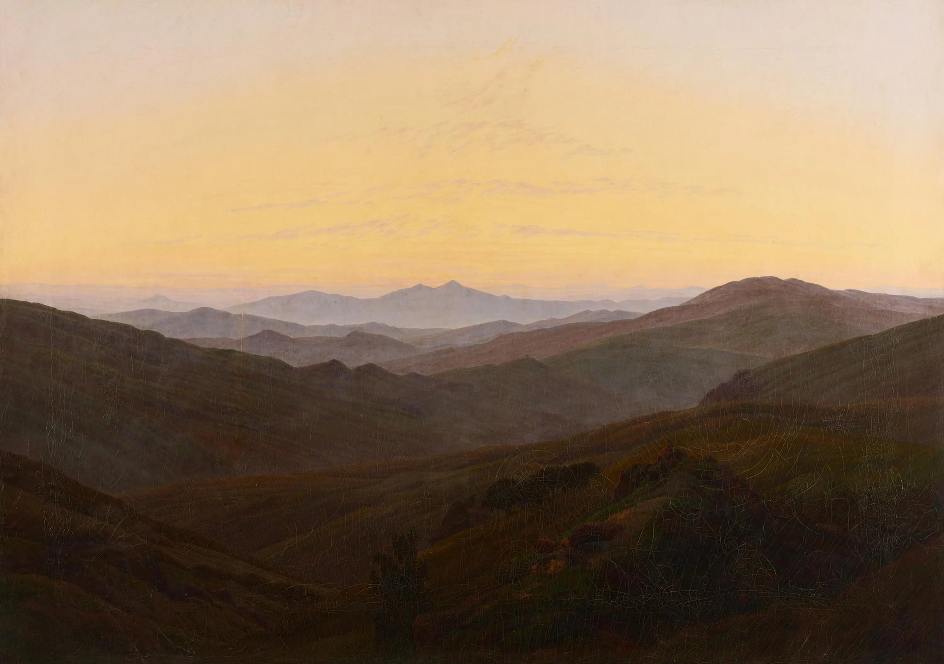 Massif des Géants - Caspar David Friedrich image 1 copie de tableau peinte à la main