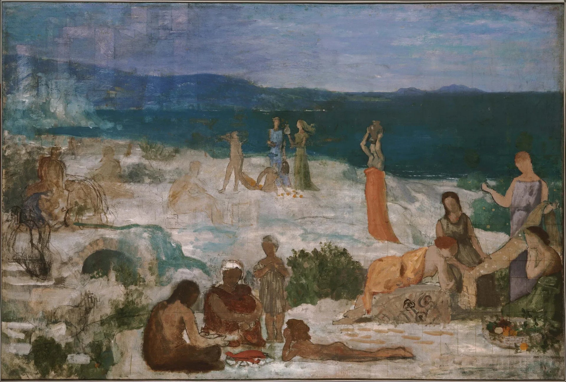 Massilia, colonie grecque - Pierre Puvis de Chavannes image 1 copie de tableau peinte à la main