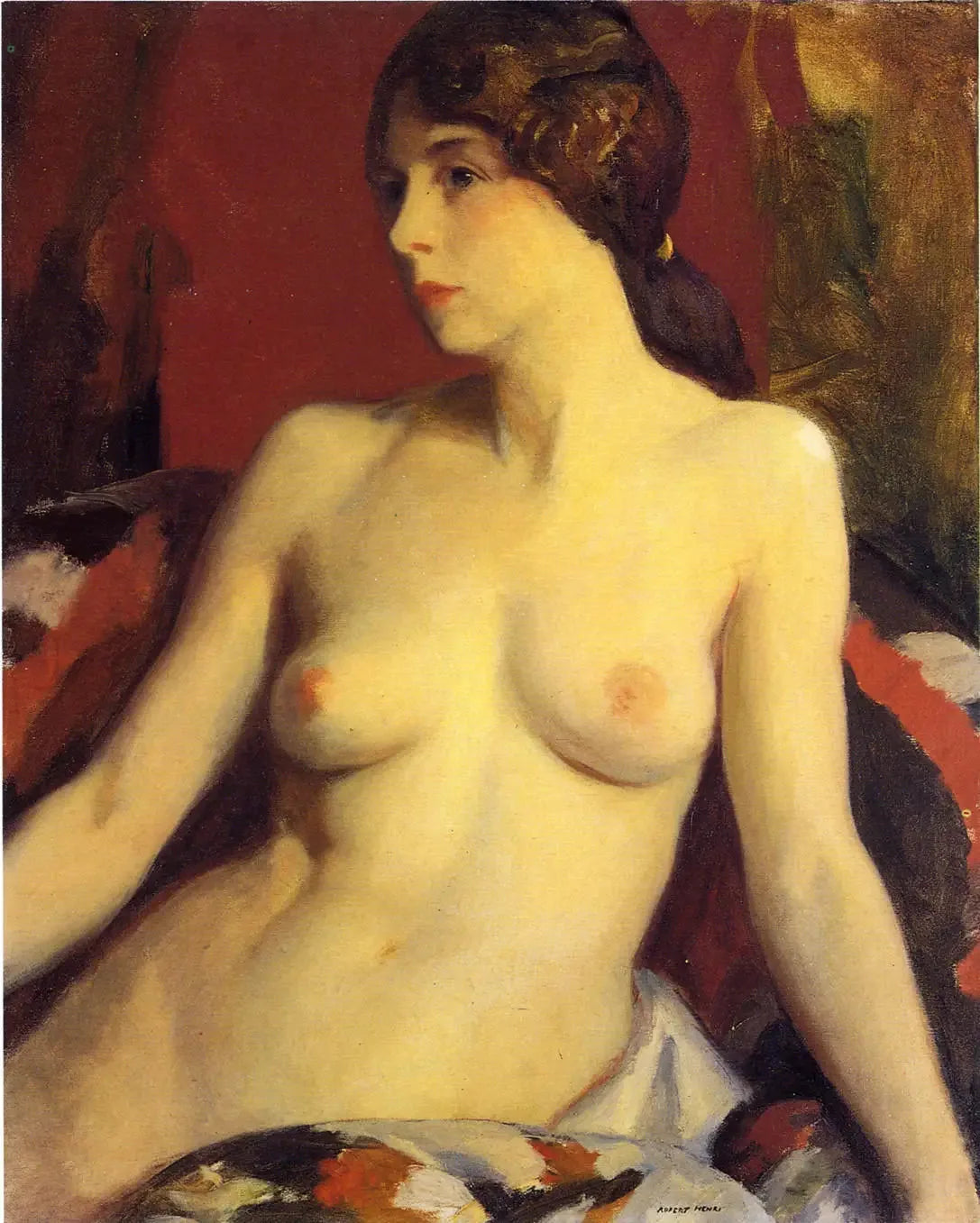 Mata Moana - Robert Henri image 1 copie de tableau peinte à la main