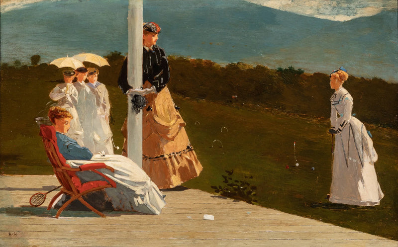 Match de croquet - Winslow Homer