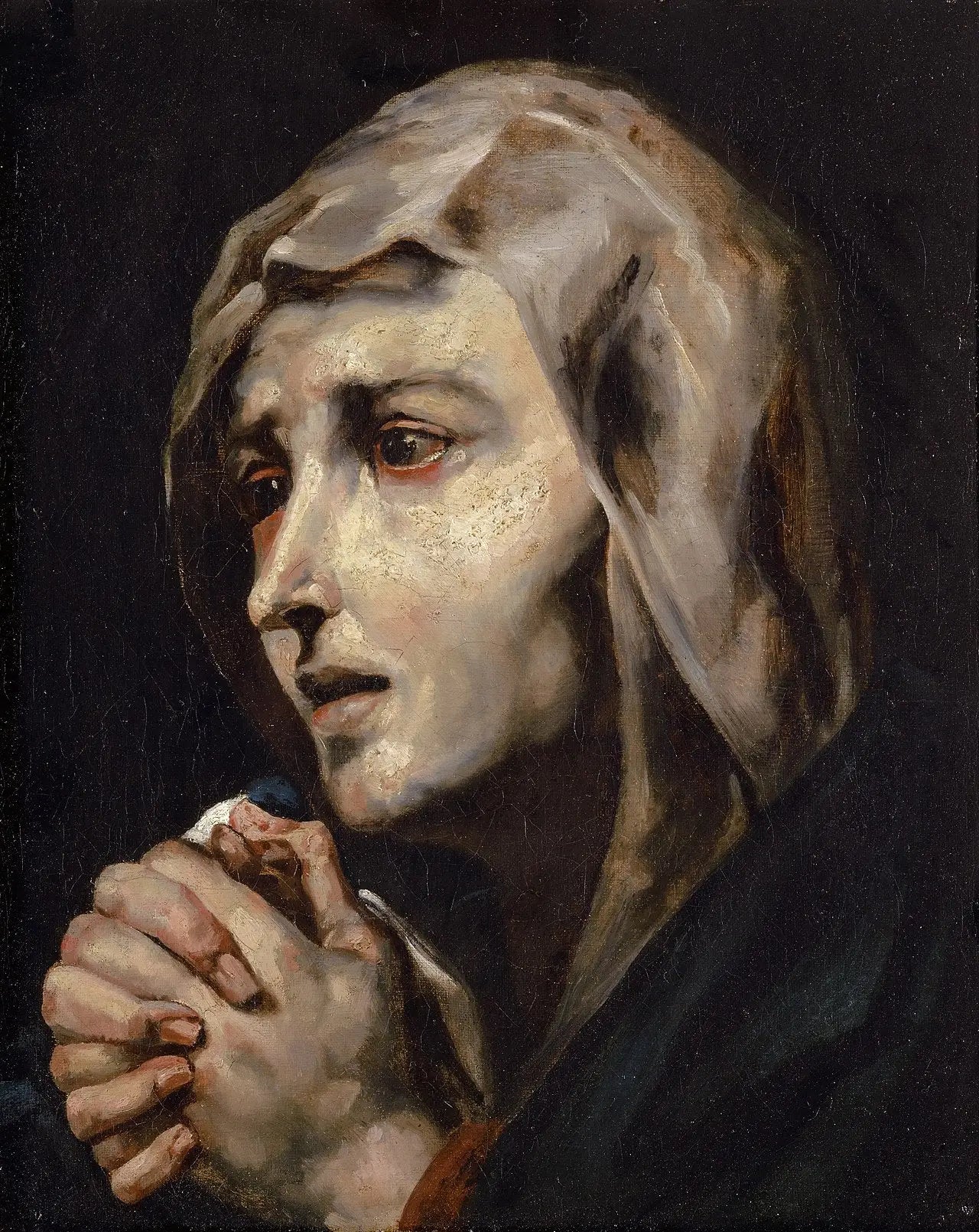 Mater dolorosa, copie d'après Ribera - Théodore Géricault image 1 reproduction de peinture à l’huile