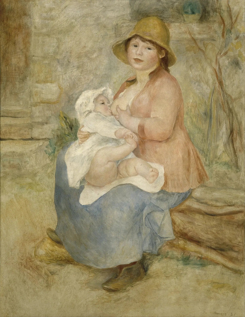Maternité - Pierre-Auguste Renoir image 1 reproduction de peinture à l’huile
