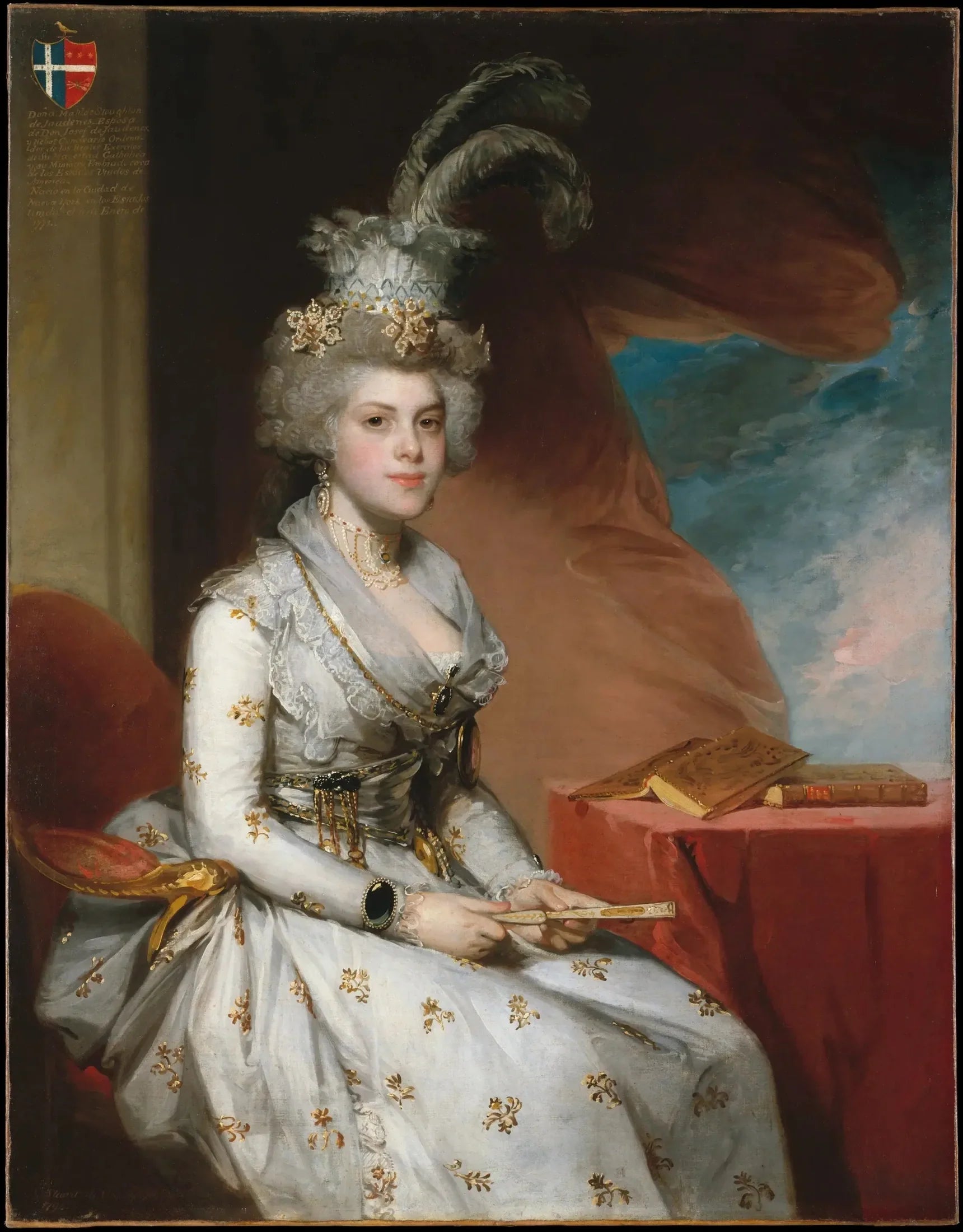 Matilda Stoughton de Jaudenes - Gilbert Stuart image 1 copie peinte à la main à l’huile