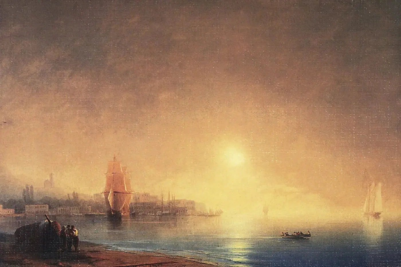 Matin au bord de la baie - Ivan Aïvazovski image 1 tableau peint à l’huile sur toile